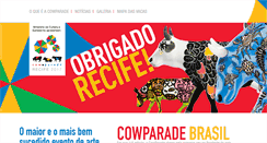 Desktop Screenshot of cowparade.com.br