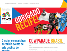 Tablet Screenshot of cowparade.com.br