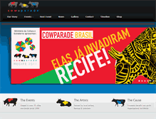 Tablet Screenshot of cowparade.com